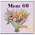 Mum 60th Birthday Card, Floral Bouquet Card