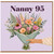 Nanny 95th Birthday Card, Floral Bouquet Greeting Card