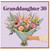 Granddaughter 30th Birthday Card, Floral Bouquet Illustration