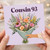 Cousin 93rd Birthday Card, Floral Bouquet Design