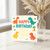Kids Dinosaur Birthday Card - Happy Birthday Cool Dude - Cute Colourful Dinos with Palm Trees - Fun Children's Card for Dino Fans