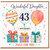 43rd Birthday Card for Daughter, Wonderful Daughter Happy Birthday Card, Just For You