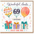 69th Birthday Card for Auntie, Wonderful Auntie Happy Birthday Card
