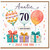 Auntie 70th Birthday Card, Happy Birthday Just For You Design