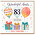 83rd Birthday Card for Auntie, Wonderful Auntie Happy Birthday Card, Just For You