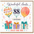 88th Birthday Card for Auntie, Wonderful Auntie Happy Birthday Card, Just For You