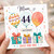 Mum 44th Birthday Card, Happy Birthday Just for You Balloons and Gifts Design