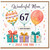 Mum 67th Birthday Card, Wonderful Mum Happy Birthday Card, Just For You
