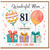 Mum 81st Birthday Card, Wonderful Mum Happy Birthday Card