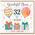 32nd Birthday Card for Niece, Wonderful Niece Happy Birthday Card