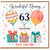 Nanny 63rd Birthday Card, Wonderful Nanny Happy Birthday Card