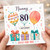Nanny 80th Birthday Card, Happy Birthday Just For You Gift Card