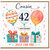 Cousin 42nd Birthday Card, Happy Birthday Just For You Balloons and Gifts Card