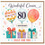 80th Birthday Card for Cousin, Wonderful Cousin Happy Birthday Card