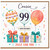 99th Birthday Card for Cousin, Happy Birthday Just For You Balloon Design