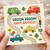 Vroom Vroom Happy Birthday Card - Cute Road & Vehicles Theme with Taxi, Fire Engine, Recycling Truck and Balloons - Fun Car Lovers Kids Birthday Card