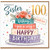 Sister 100th Birthday Card, Lovely Sister Happy Birthday Floral Cake Card
