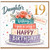 Daughter 19th Birthday Card, Happy Birthday Cake Design