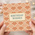 Art Deco Pattern Birthday Card - Elegant Terracotta Fan Motif with Teal Typography - 'Birthday Wishes' Greeting