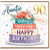 90th Birthday Card for Auntie, Lovely Auntie Floral Birthday Card
