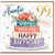 99th Birthday Card for Auntie, Lovely Auntie Happy Birthday Card