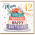 Mum 42nd Birthday Card, Lovely Mum Happy Birthday Card With Love