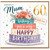 Mum 60th Birthday Card, Lovely Mum Birthday Card with Floral Cake Design