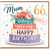 Mum 66th Birthday Card, Lovely Floral Cake Design