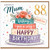 88th Birthday Card for Mum, Lovely Mum 88 Birthday Card with Floral Cake Design