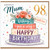 Mum 98th Birthday Card, Lovely Mum Happy Birthday Card