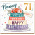 Nanny 71st Birthday Card, Lovely Floral Cake Design
