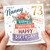 Nanny 73rd Birthday Card, Lovely Floral Cake Design, With Love Happy Birthday Card