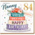 Nanny 84th Birthday Card, Lovely Floral Happy Birthday Card