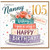 Nanny 105th Birthday Card, Lovely Nanny Happy Birthday Floral Cake Card