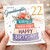 Granddaughter 22nd Birthday Card, Lovely Floral Cake Design