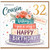 32nd Birthday Card for Cousin, Lovely Floral Cake Design