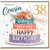 38th Birthday Card for Cousin, Lovely Cousin Happy Birthday Floral Cake Card