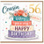 56th Birthday Card for Cousin, Lovely Floral Cake Happy Birthday Card