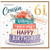 Cousin 61st Birthday Card, Lovely Happy Birthday Card With Love