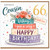 Cousin 66th Birthday Card, Lovely Cousin Happy Birthday Cake Design