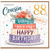 88th Birthday Card for Cousin, Lovely Cousin Birthday Card, Floral Cake Happy Birthday Card