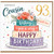 93rd Birthday Card for Cousin, Lovely Cousin Birthday Card with Floral Cake Design