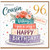 96th Birthday Card for Cousin, Lovely Cousin Happy Birthday Card