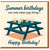 Summer Birthdays Funny Card - Picnic Table with Drinks - 'Summer birthdays can only mean one thing... Happy Birthday!'