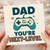 Dad You're Next-Level Gaming Controller Card - No.1 Dad - Cute Father's Day or Birthday Card for Gamer