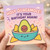 Holy Guacamole It's Your Birthday Again Funny Avocado and Nacho Pun Birthday Card - Cute Guac Bowl Design for Friends, Family, Him or Her