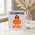 Scorpio Baby Birthday Card - Cute Pumpkin Costume Zodiac Design with Sunglasses, Fun Star Sign Card for a Little Scorpio