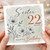 Sister 22nd Birthday Card, Happy 22 Today Floral Birthday Card