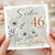 Sister 46th Birthday Card, Happy Birthday Floral Card
