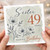 Sister 49th Birthday Card, Happy Birthday Today Floral Card